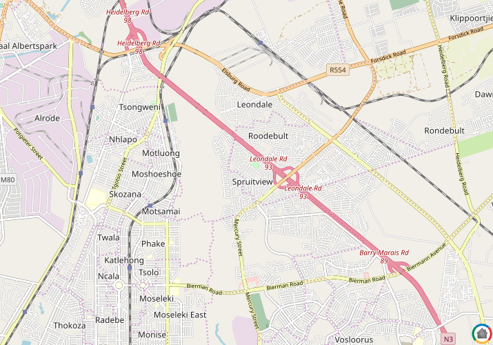 Map location of Spruitview